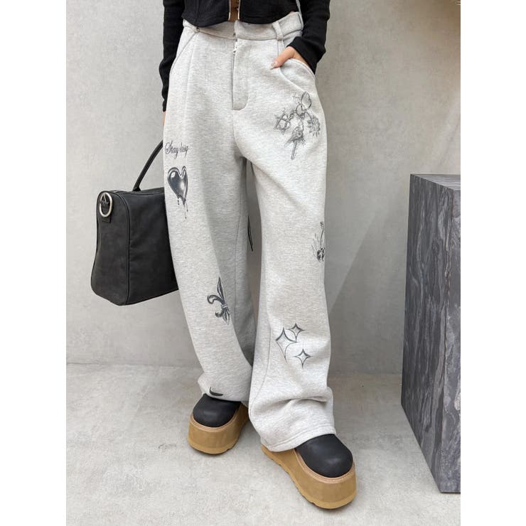 グラフィックプリントスウェットパンツ | EVRIS | 詳細画像14 