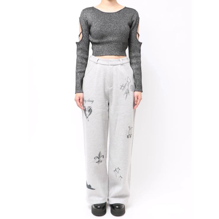 グラフィックプリントスウェットパンツ | EVRIS | 詳細画像34 