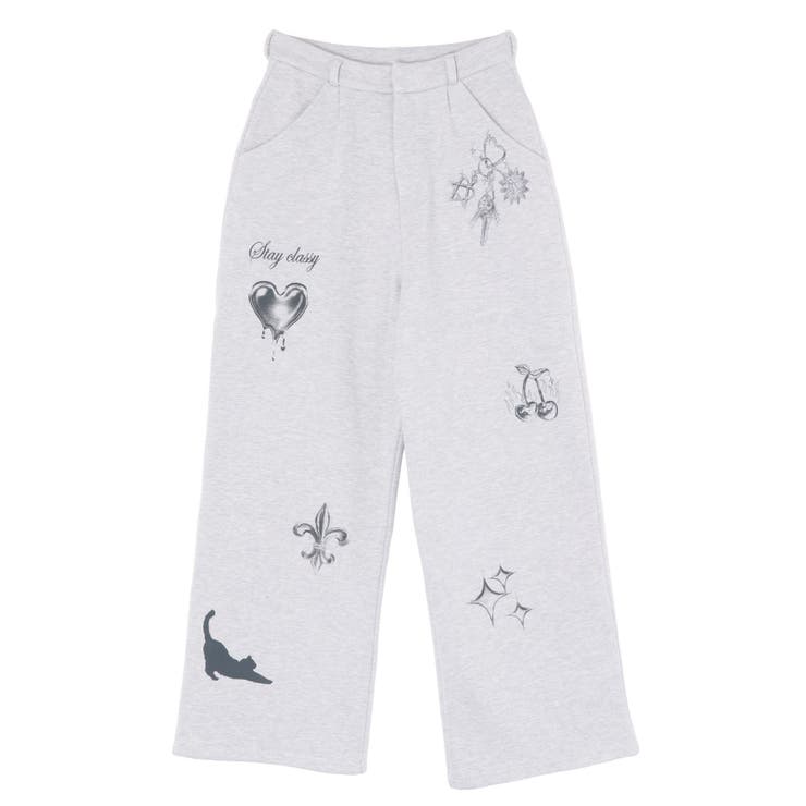 グラフィックプリントスウェットパンツ | EVRIS | 詳細画像38 