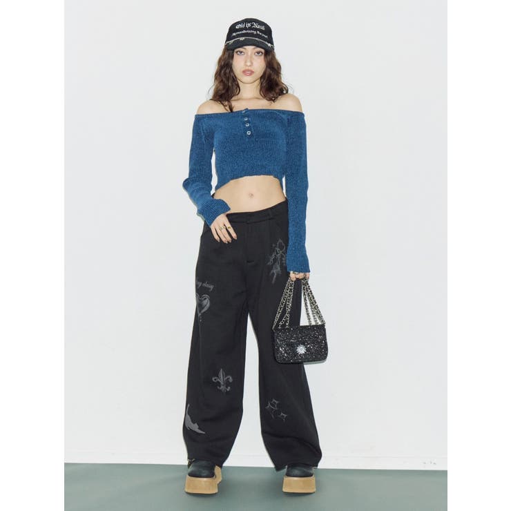 グラフィックプリントスウェットパンツ | EVRIS | 詳細画像8 