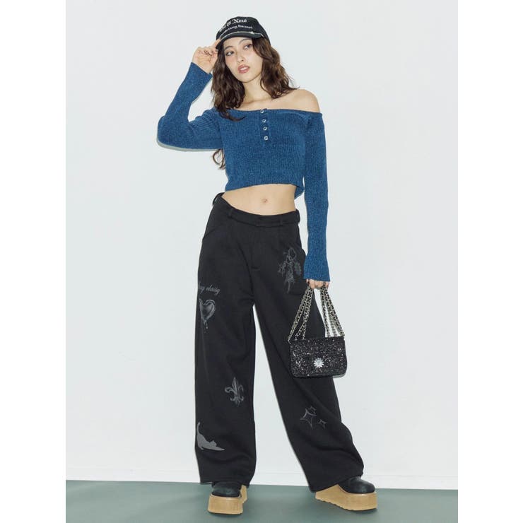 グラフィックプリントスウェットパンツ | EVRIS | 詳細画像9 