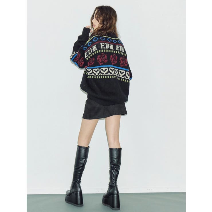 ダブルバックルベルトミニスカート | EVRIS | 詳細画像13 