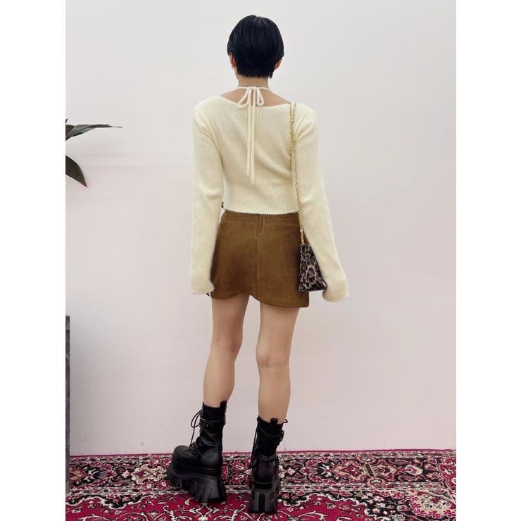 ダブルバックルベルトミニスカート | EVRIS | 詳細画像19 