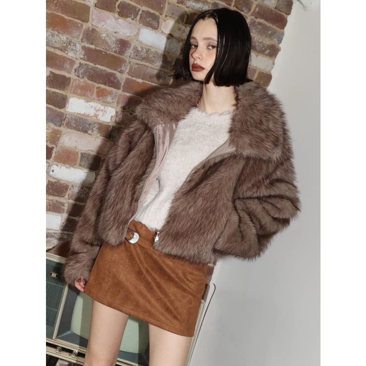 ダブルバックルベルトミニスカート | EVRIS | 詳細画像26 