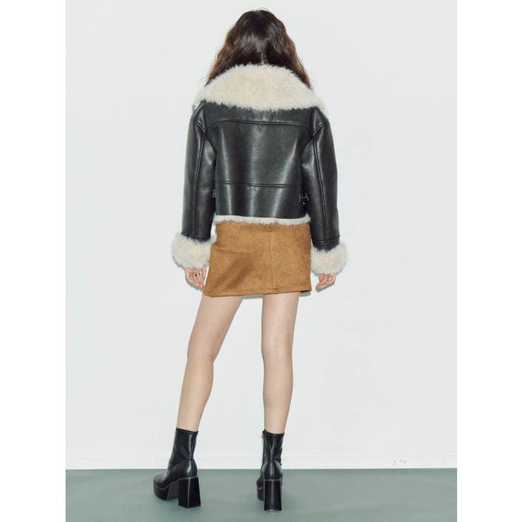 ダブルバックルベルトミニスカート | EVRIS | 詳細画像8 