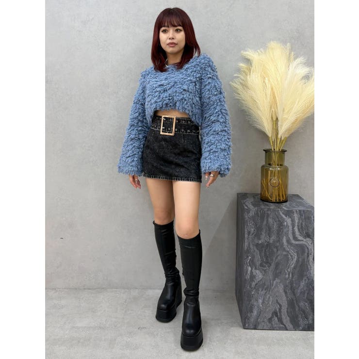 タイトワイドベルトミニスカート | EVRIS | 詳細画像21 