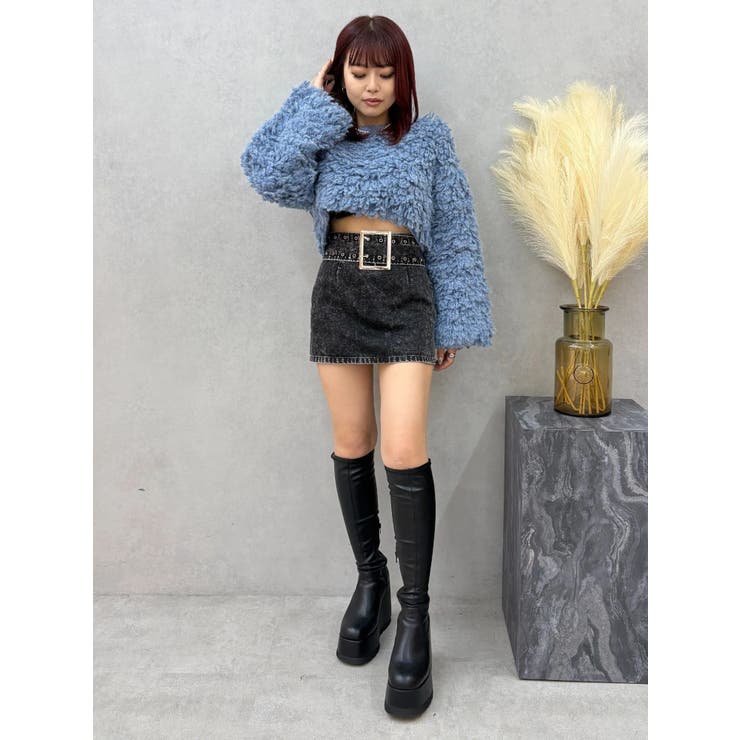 タイトワイドベルトミニスカート | EVRIS | 詳細画像22 