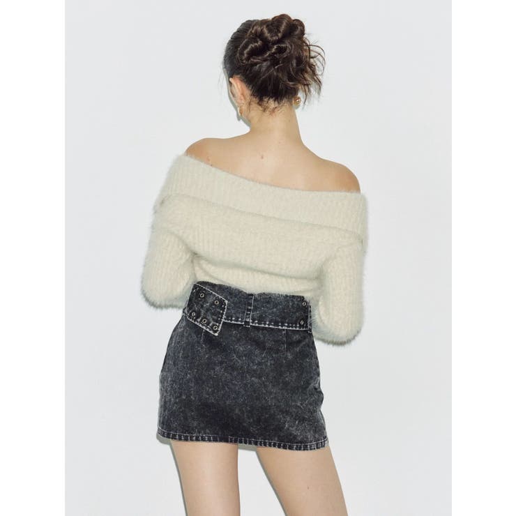 タイトワイドベルトミニスカート | EVRIS | 詳細画像4 