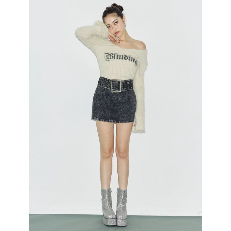 タイトワイドベルトミニスカート | EVRIS | 詳細画像7 