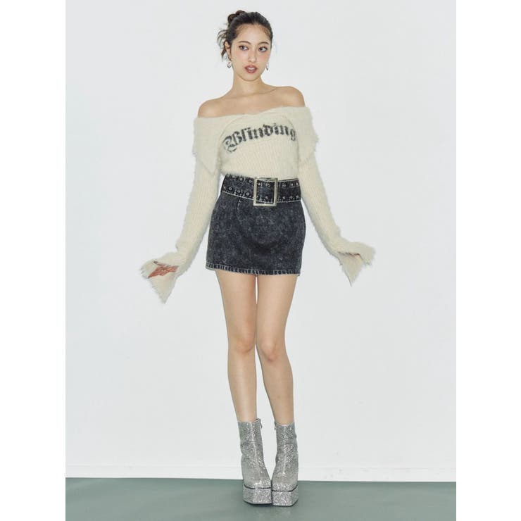 タイトワイドベルトミニスカート | EVRIS | 詳細画像9 