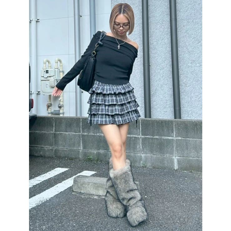 フリルチェックミニスカート | EVRIS | 詳細画像22 