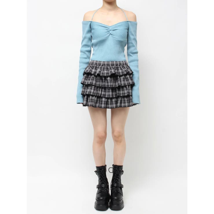 フリルチェックミニスカート | EVRIS | 詳細画像42 