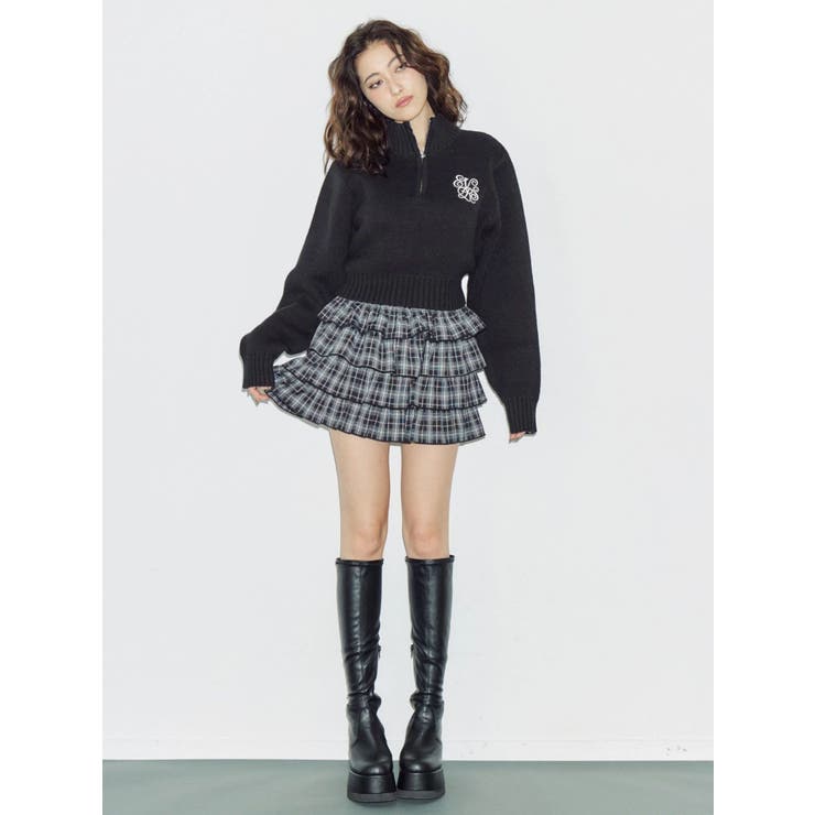 フリルチェックミニスカート | EVRIS | 詳細画像5 