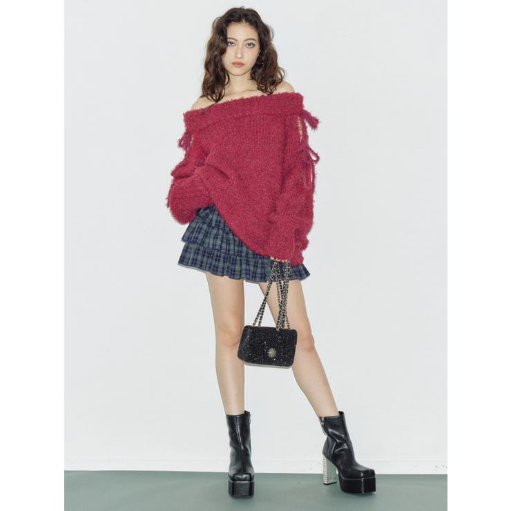 フリルチェックミニスカート | EVRIS | 詳細画像9 