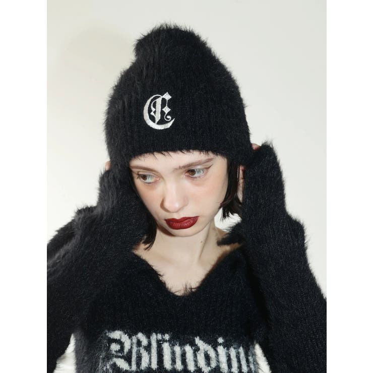 ワンポイントシャギーニットキャップ | EVRIS | 詳細画像4 