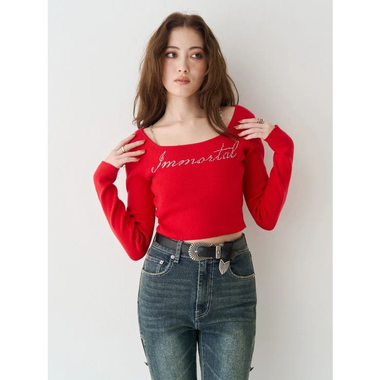 メタルバックルフェイクレザーベルト | EVRIS | 詳細画像2 