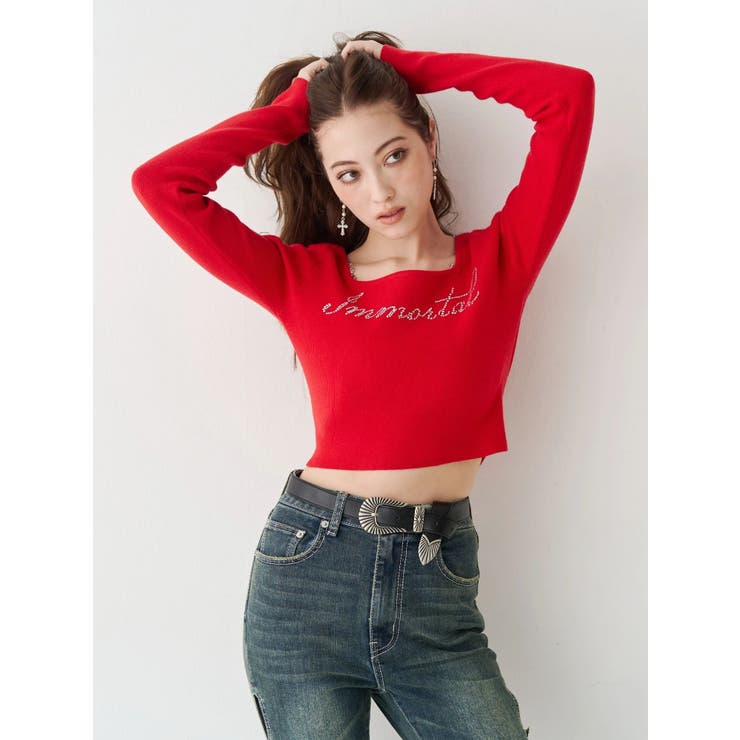 メタルバックルフェイクレザーベルト | EVRIS | 詳細画像4 