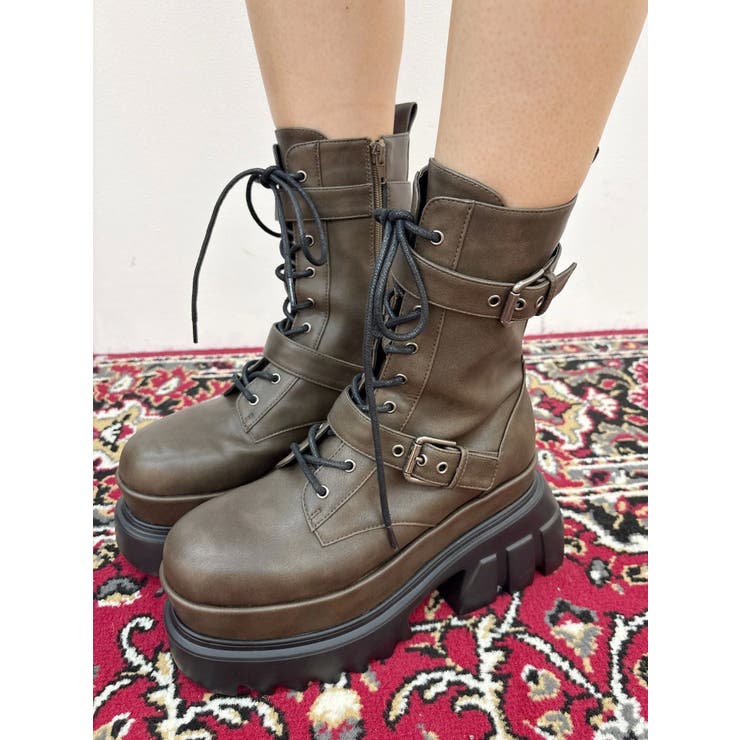 バックルエンジニアブーツ[品番：MKSW0066702]｜EVRIS（エブリス）の