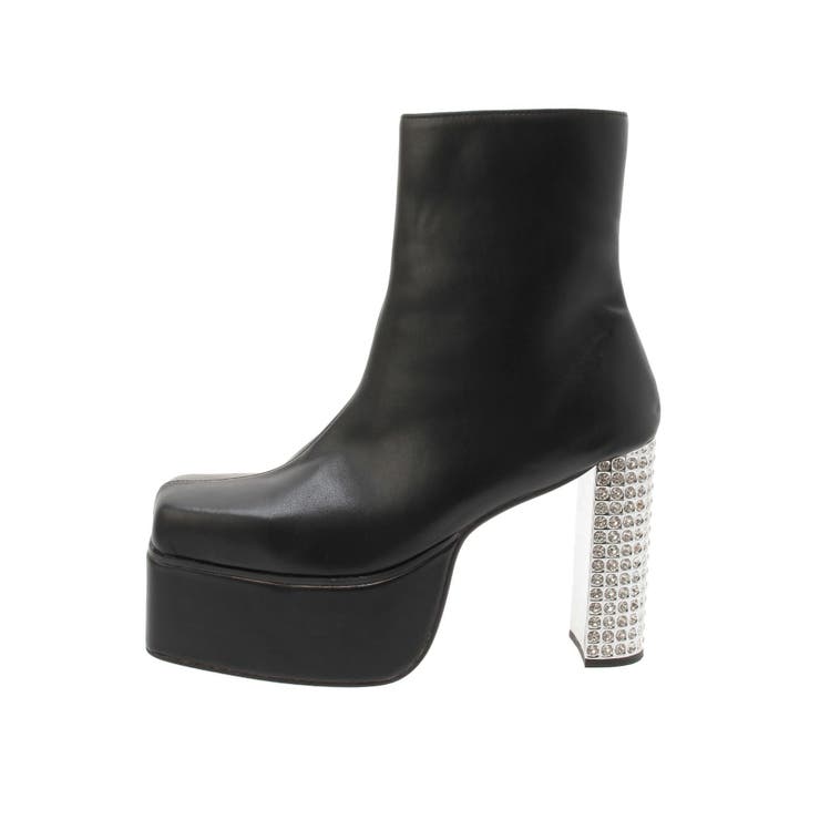 グリッターチャンキーヒールショートブーツ | EVRIS | 詳細画像25 