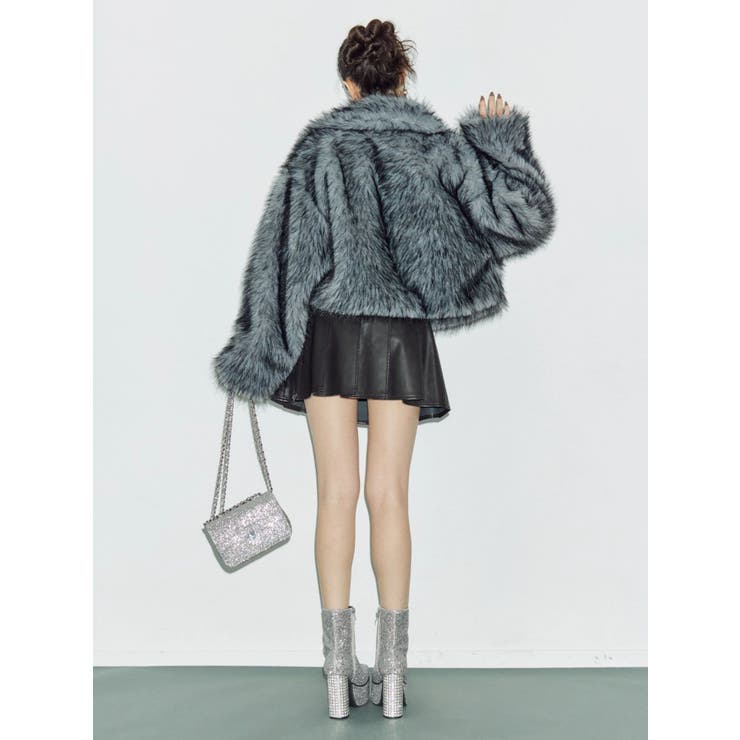 グリッターチャンキーヒールショートブーツ | EVRIS | 詳細画像6 