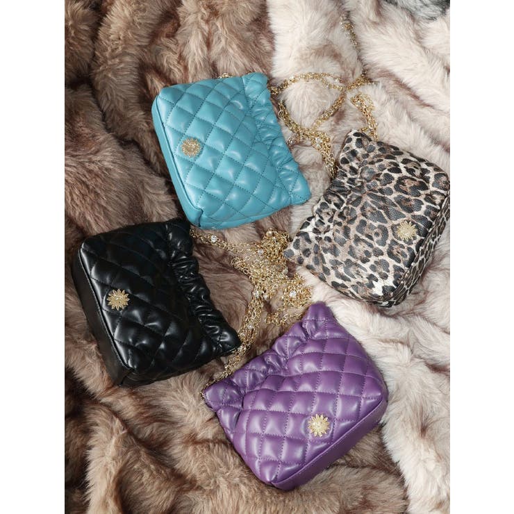 キルティングビジューチェーンミニBAG[品番：MKSW0066390]｜EVRIS