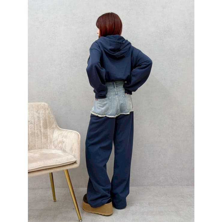 ドッキングスウェットデニムパンツ【セットアップ着用可能】 | EVRIS | 詳細画像12 
