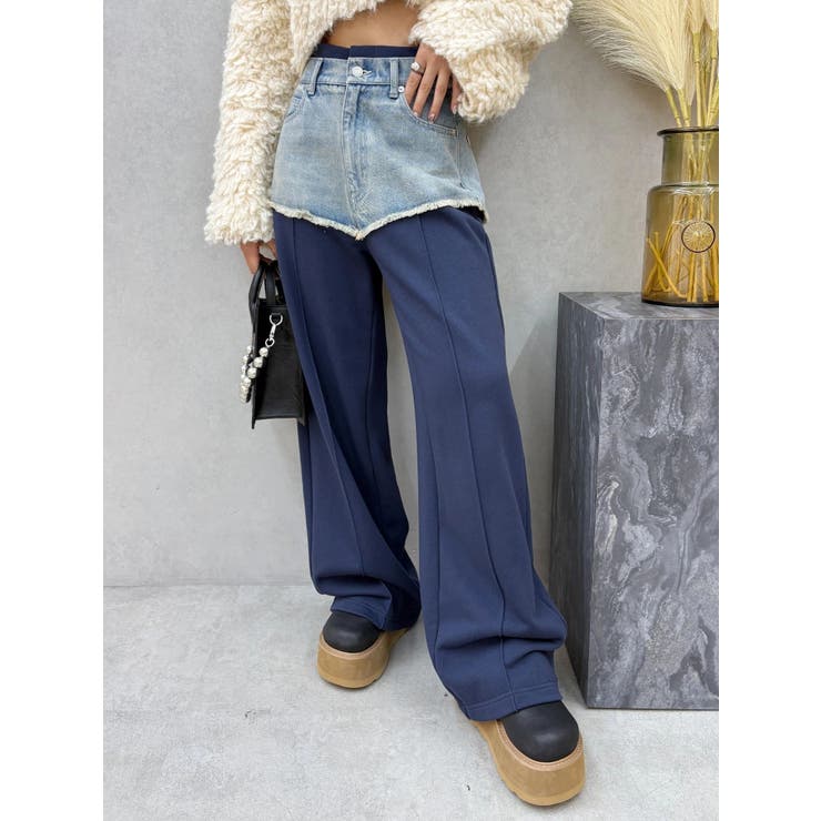 ドッキングスウェットデニムパンツ【セットアップ着用可能】 | EVRIS | 詳細画像14 