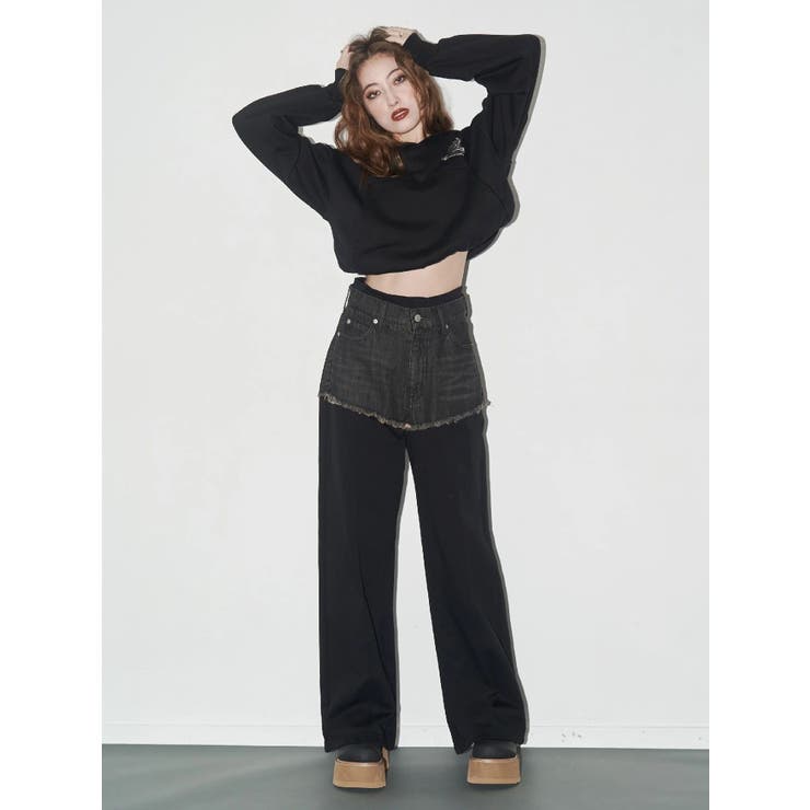 ドッキングスウェットデニムパンツ【セットアップ着用可能】 | EVRIS | 詳細画像7 