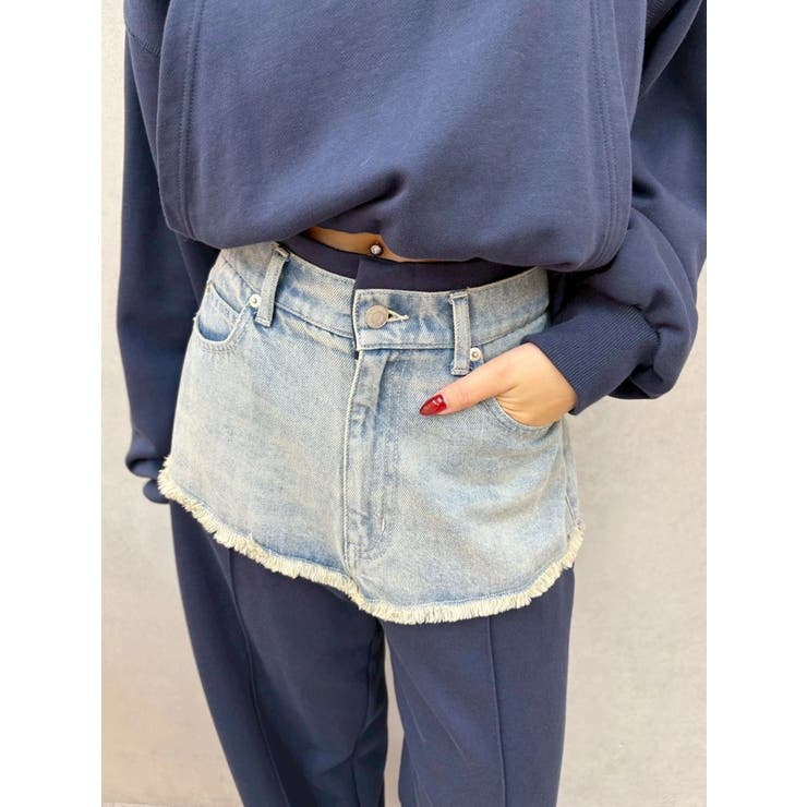 ドッキングスウェットデニムパンツ【セットアップ着用可能】 | EVRIS | 詳細画像8 