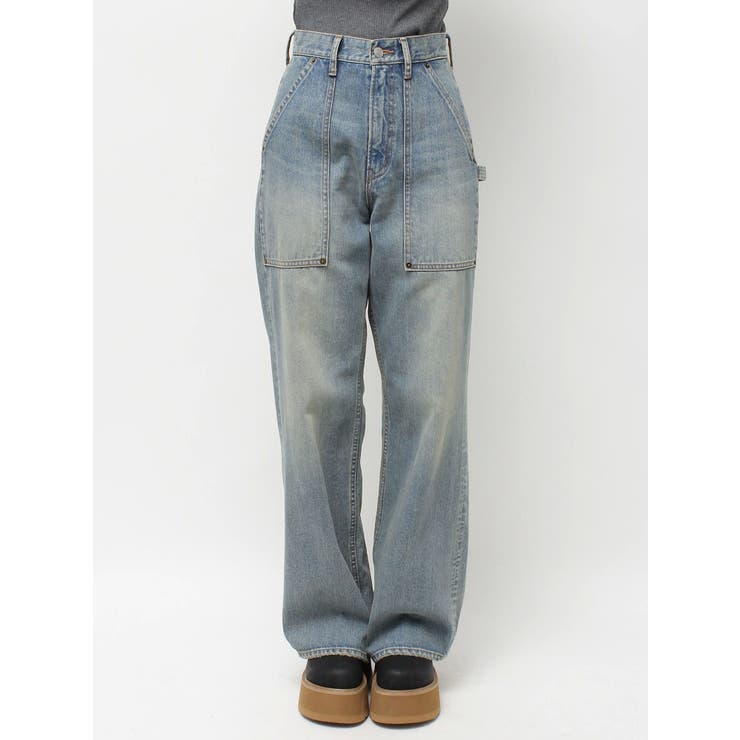 リベットペインターワイドデニムパンツ | EVRIS | 詳細画像13 