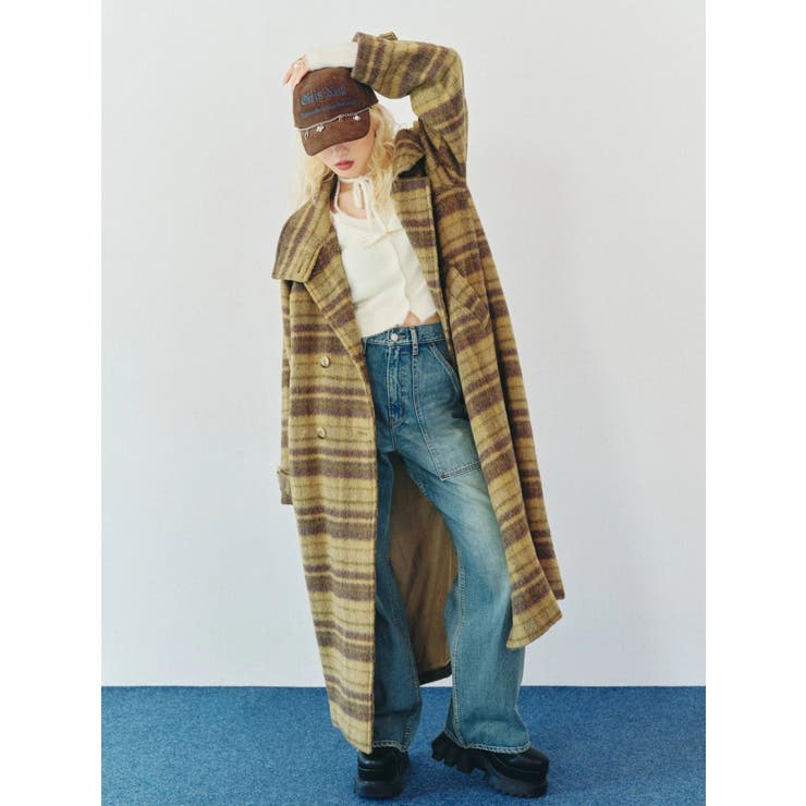 リベットペインターワイドデニムパンツ | EVRIS | 詳細画像8 