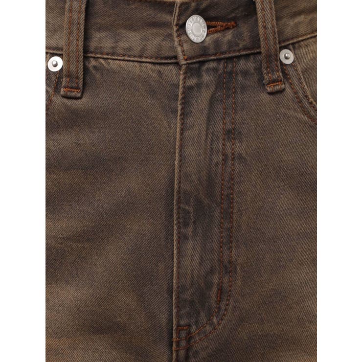 サイドギャザーリボンセミワイドデニムパンツ | EVRIS | 詳細画像38 