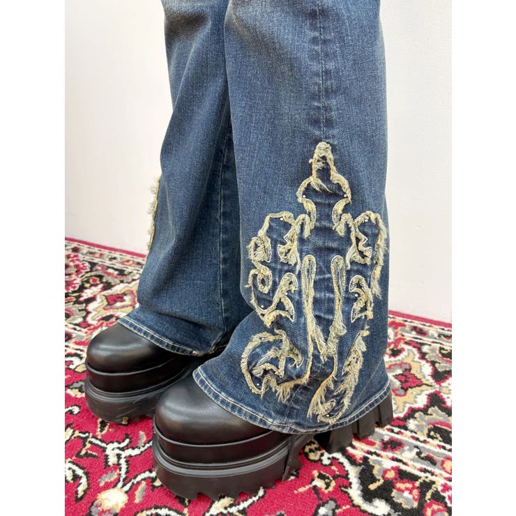 ウエスタンデザインフレアデニムパンツ | EVRIS | 詳細画像15 