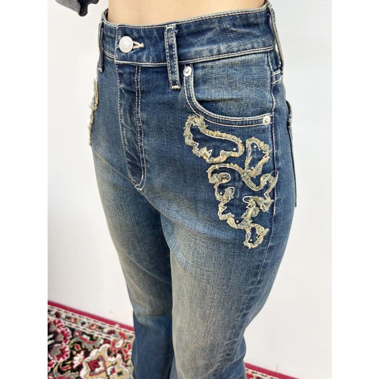 ウエスタンデザインフレアデニムパンツ | EVRIS | 詳細画像16 