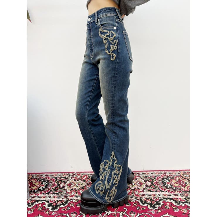 ウエスタンデザインフレアデニムパンツ | EVRIS | 詳細画像19 