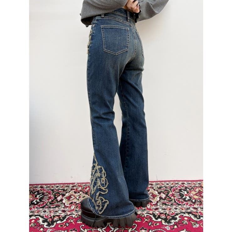 ウエスタンデザインフレアデニムパンツ | EVRIS | 詳細画像20 