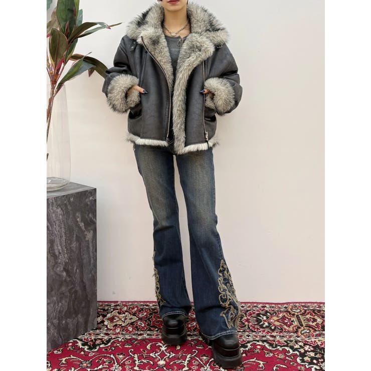 ウエスタンデザインフレアデニムパンツ | EVRIS | 詳細画像22 