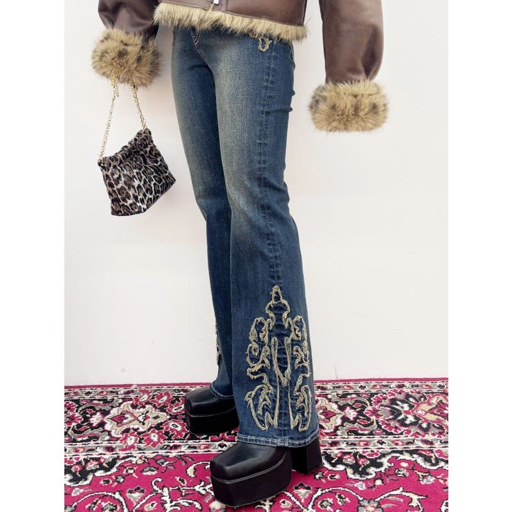 ウエスタンデザインフレアデニムパンツ | EVRIS | 詳細画像24 