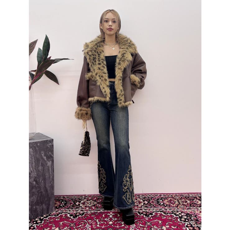 ウエスタンデザインフレアデニムパンツ | EVRIS | 詳細画像25 