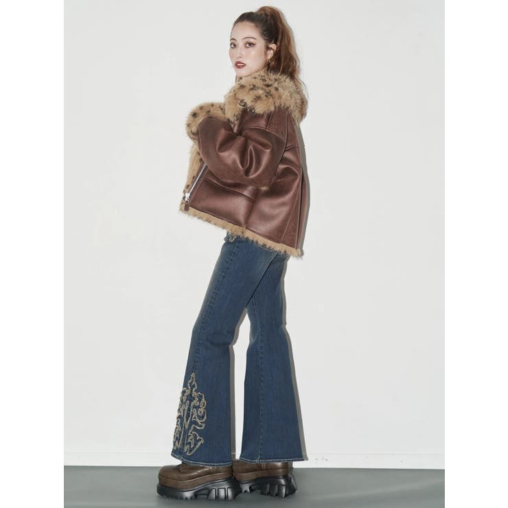 ウエスタンデザインフレアデニムパンツ | EVRIS | 詳細画像6 