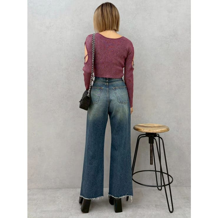 bijouワイドデニムパンツ | EVRIS | 詳細画像20 