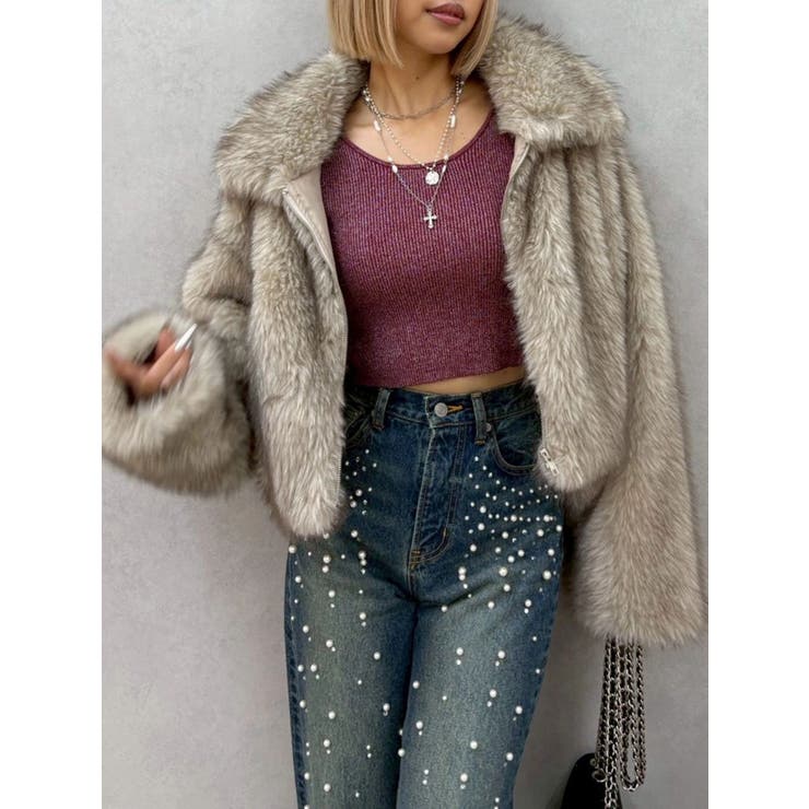 bijouワイドデニムパンツ | EVRIS | 詳細画像21 