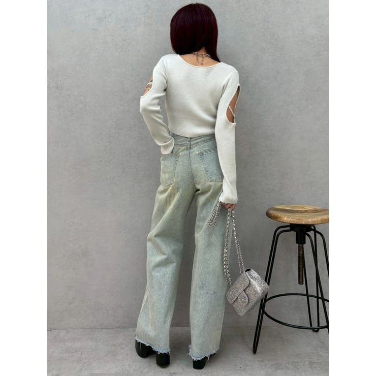 bijouワイドデニムパンツ | EVRIS | 詳細画像27 