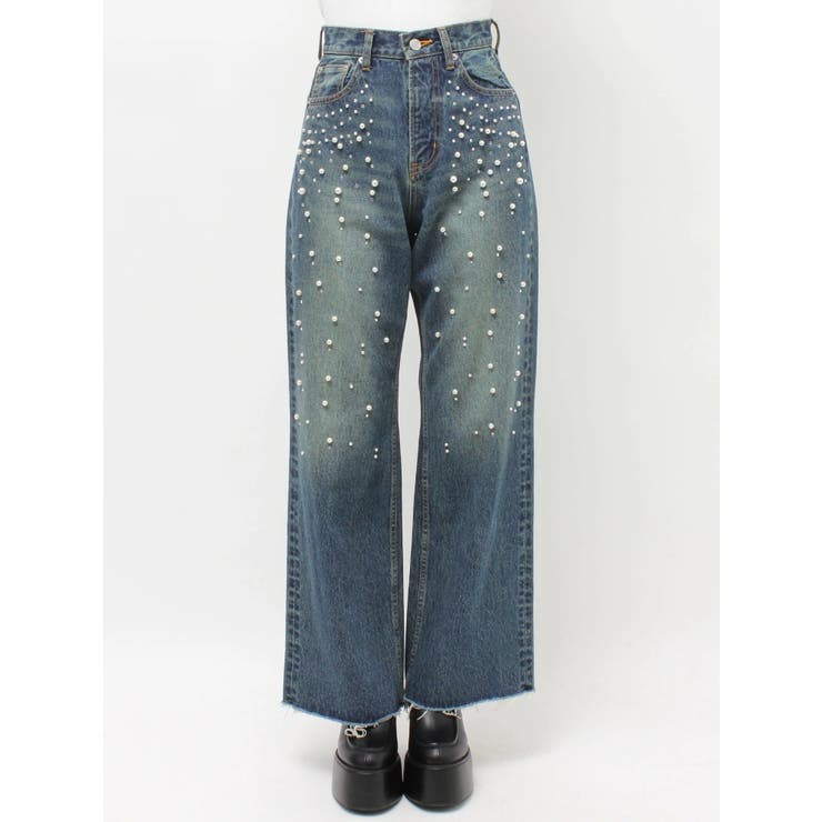 bijouワイドデニムパンツ | EVRIS | 詳細画像28 