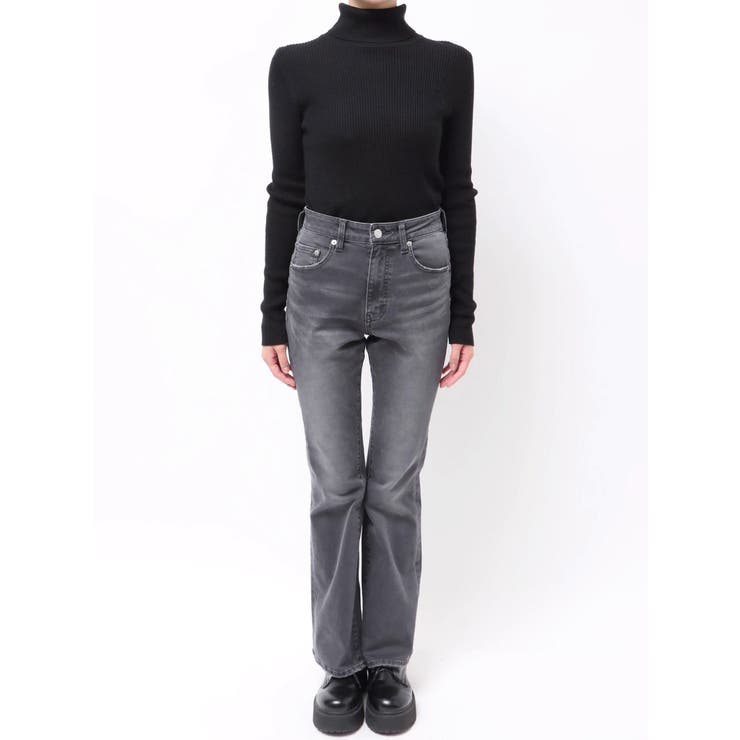 カラーヴィンテージライクストレッチフレアデニムパンツ | EVRIS | 詳細画像29 