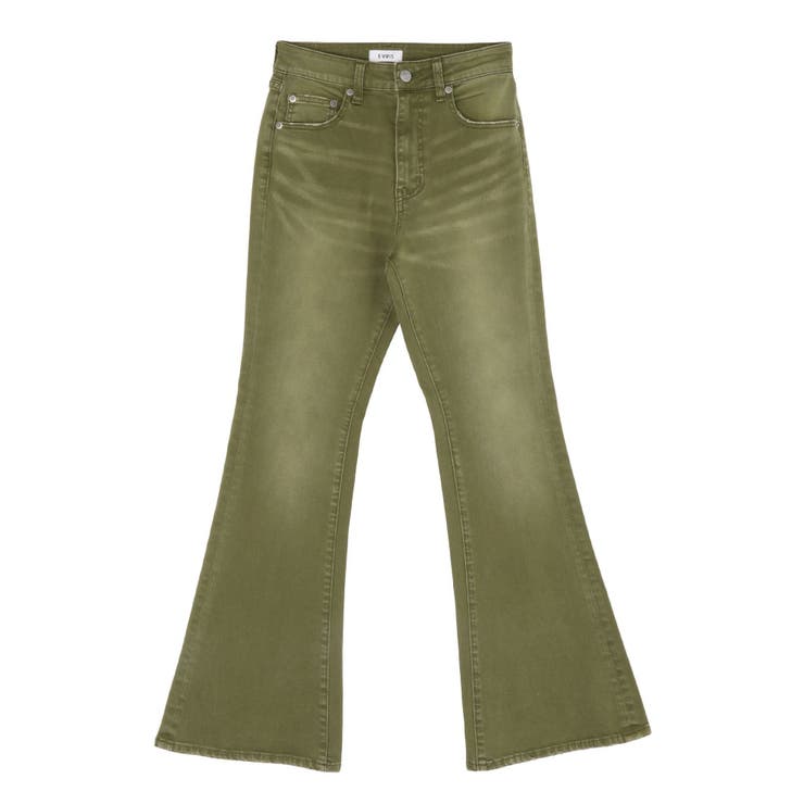 カラーヴィンテージライクストレッチフレアデニムパンツ | EVRIS | 詳細画像34 