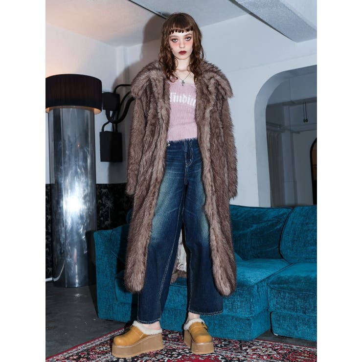 ラメロゴシャギーオフショルニットトップス | EVRIS | 詳細画像2 