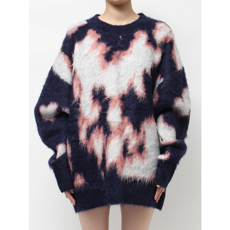 アニマルシャギーオーバーサイズニットトップス | EVRIS | 詳細画像24 