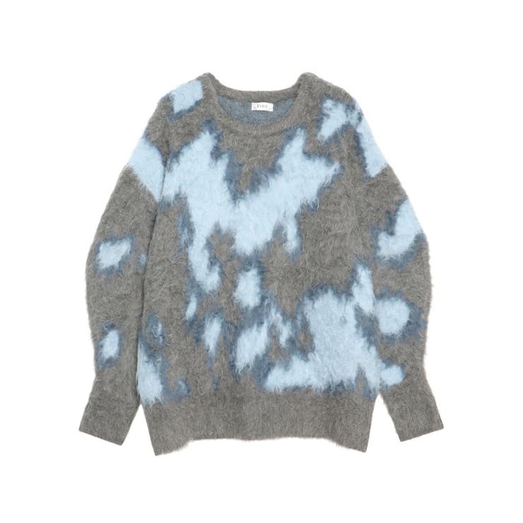 アニマルシャギーオーバーサイズニットトップス | EVRIS | 詳細画像32 