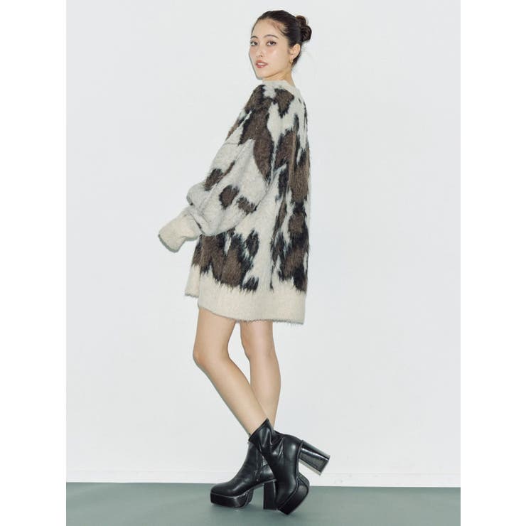 アニマルシャギーオーバーサイズニットトップス | EVRIS | 詳細画像38 